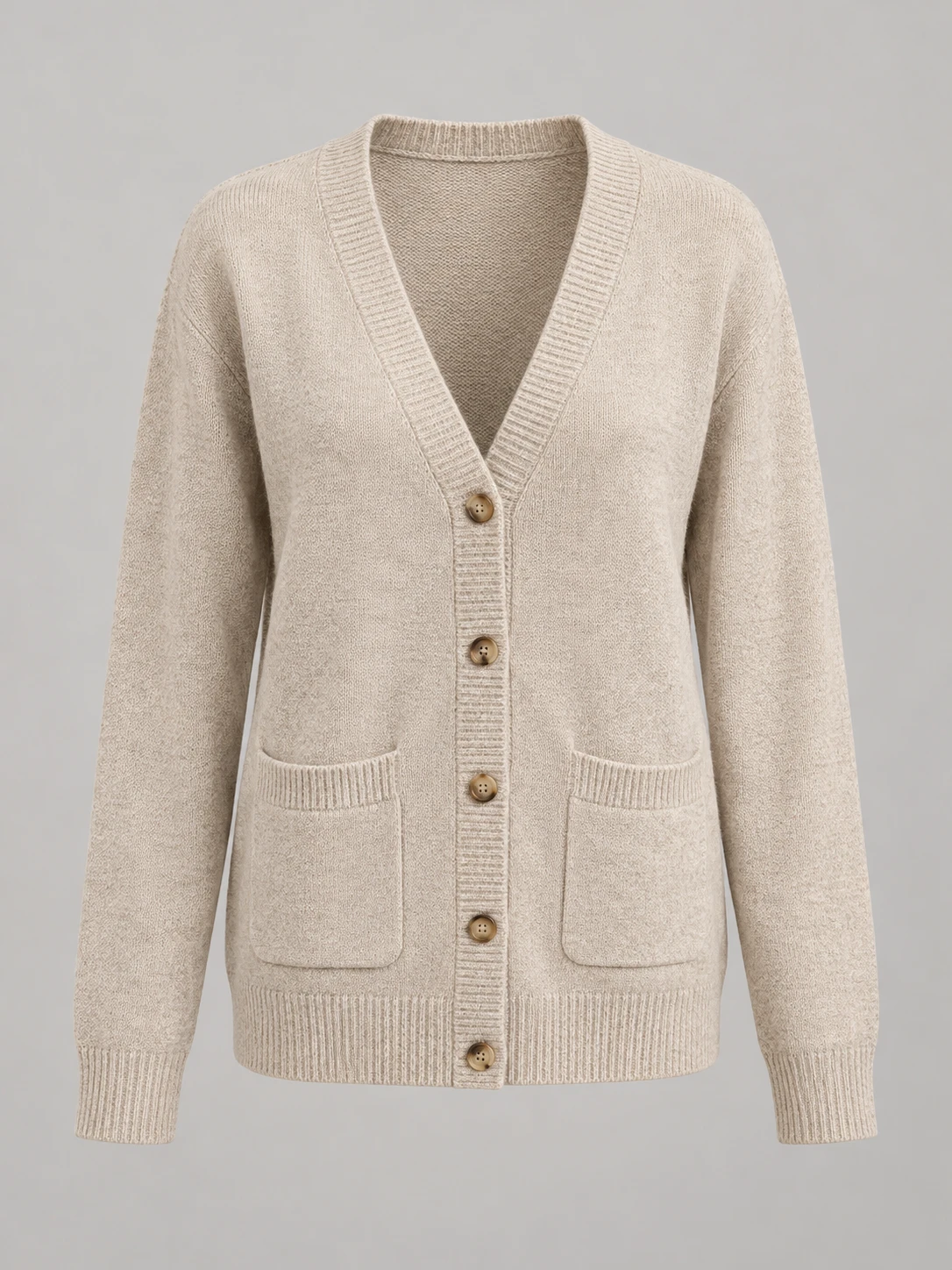 Book Club V-Neck Cardigan in Oatmeal